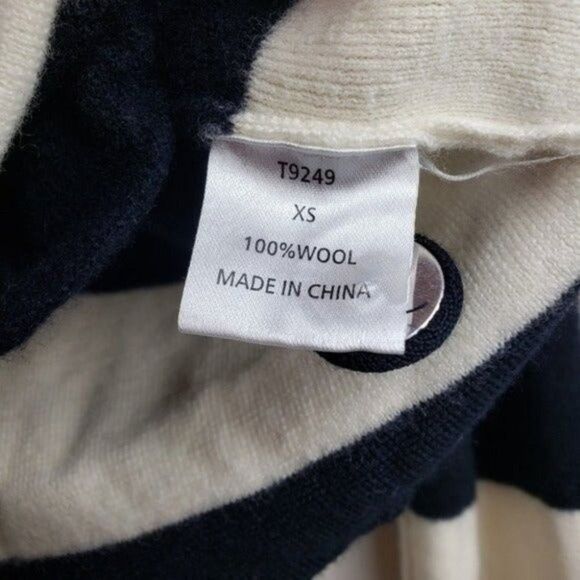 Tart striped wool double-breasted jacket size XS - Picture 8 of 8